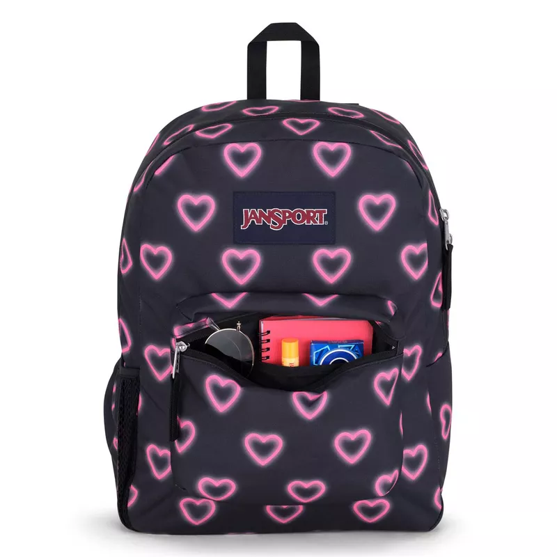 JANSPORT CROSS TOWN  - Happy Hearts Black