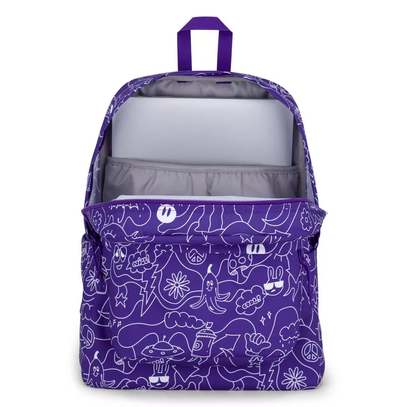 JANSPORT SUPERBREAK PLUS - Dub Doodle Purple