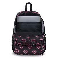 JANSPORT DOUBLETON - Happy Hearts Black