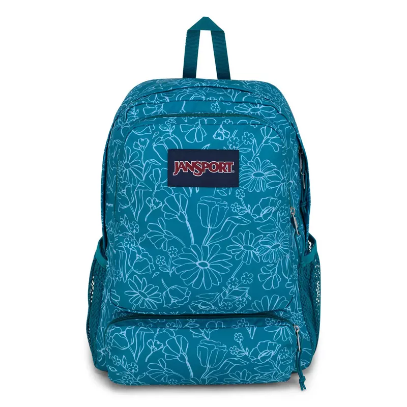 JANSPORT DOUBLETON - Delightful Daises Green