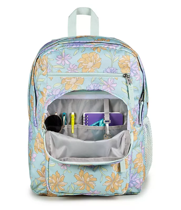 JANSPORT BIG STUDENT - Faded Floral Fresh Mint