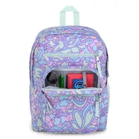 JANSPORT BIG STUDENT - Fluid Floral Pastel Lilac