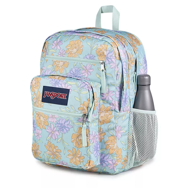 JANSPORT BIG STUDENT - Faded Floral Fresh Mint