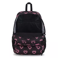 JANSPORT DOUBLETON - Happy Hearts Black