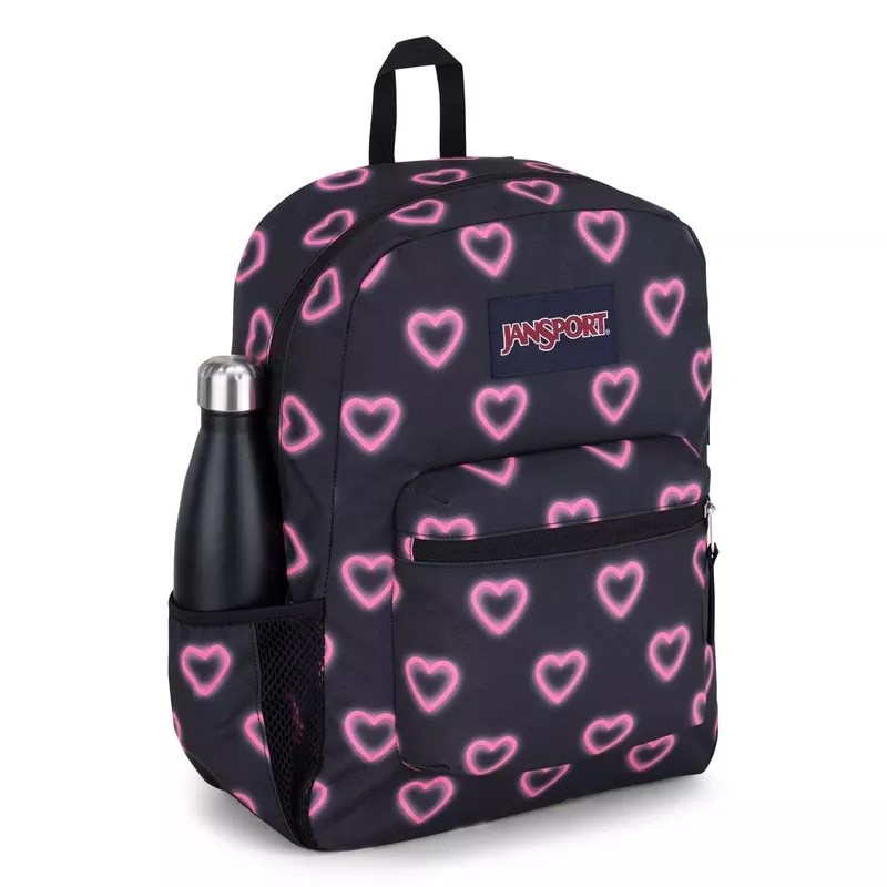 JANSPORT CROSS TOWN  - Happy Hearts Black