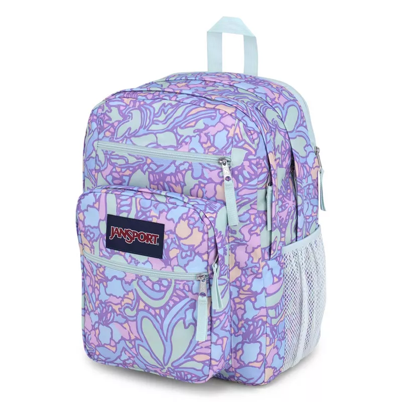 JANSPORT BIG STUDENT - Fluid Floral Pastel Lilac