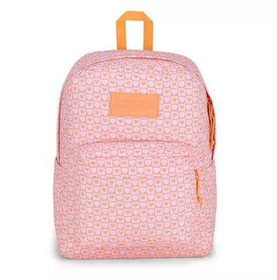 JANSPORT SUPERBREAK PLUS - Hyped Hearts Pink