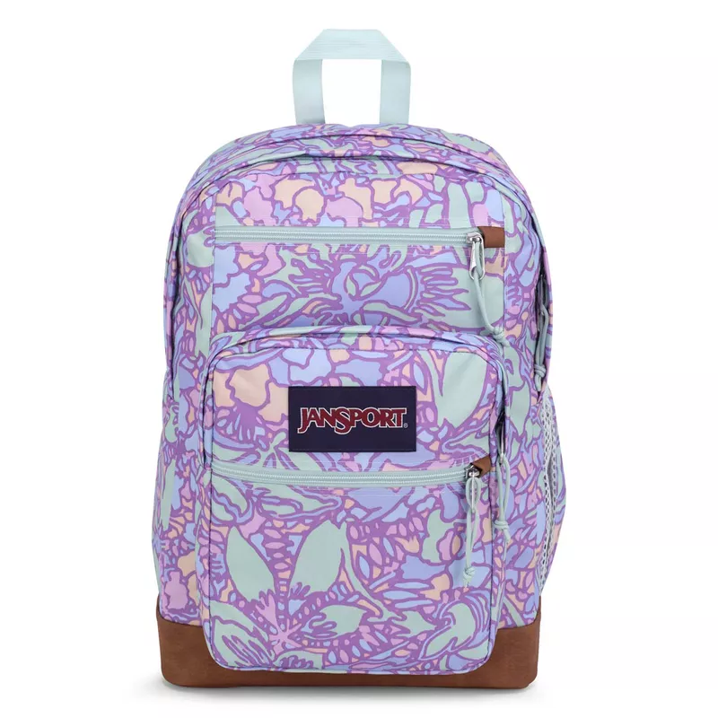 JANSPORT COOL STUDENT - Fluid Floral Pastel Lilac