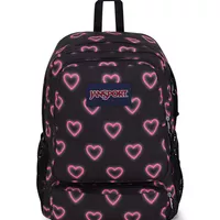 JANSPORT DOUBLETON - Happy Hearts Black