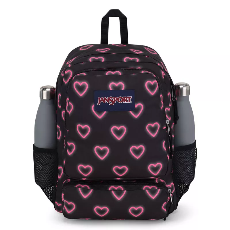 JANSPORT DOUBLETON - Happy Hearts Black