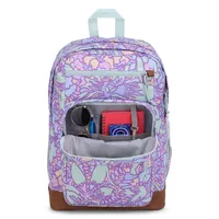 JANSPORT COOL STUDENT - Fluid Floral Pastel Lilac